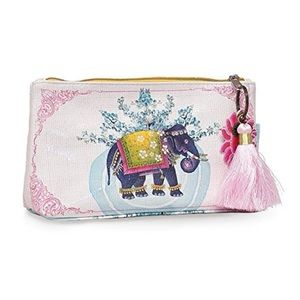NWT little papaya art elephant tassel pouch